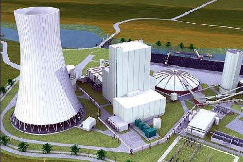 how to make a nuclear power plant model for school